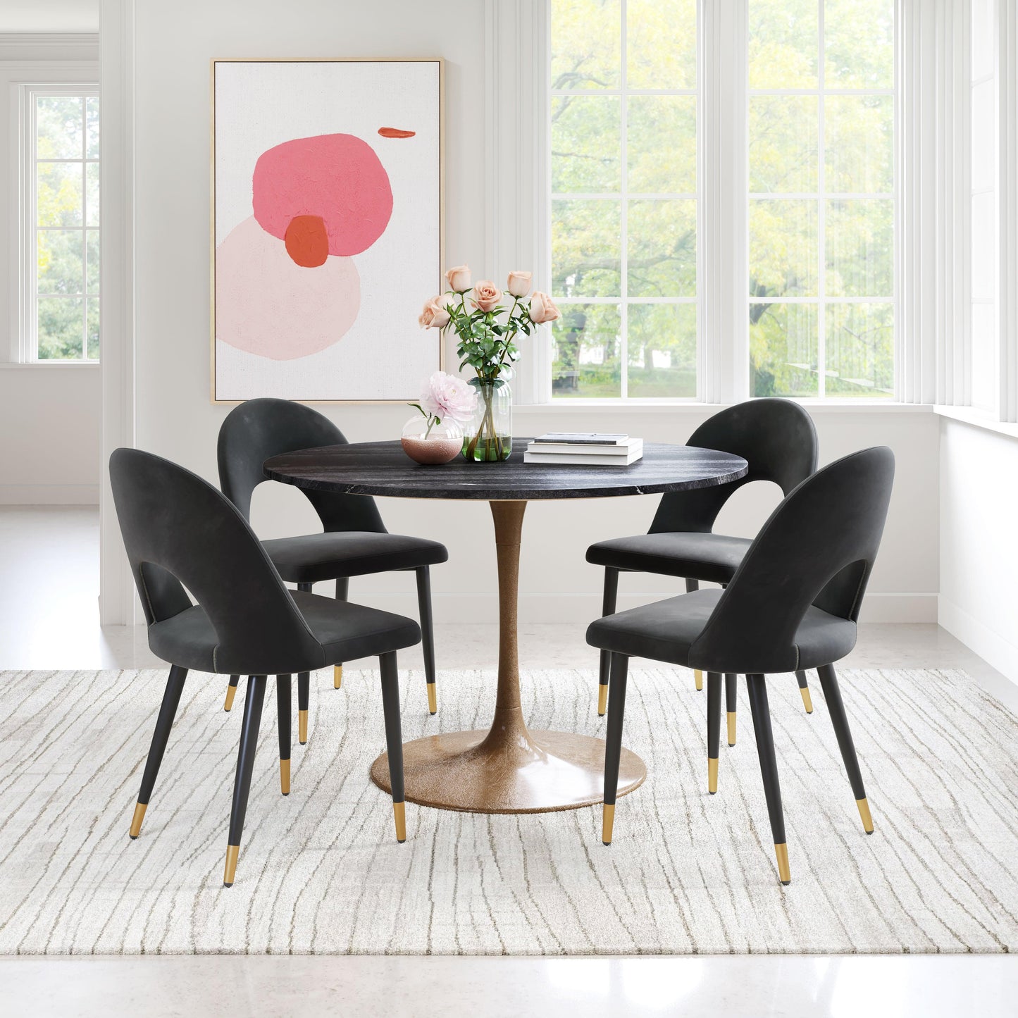 Menlo Dining Chair (Set of 2) Black