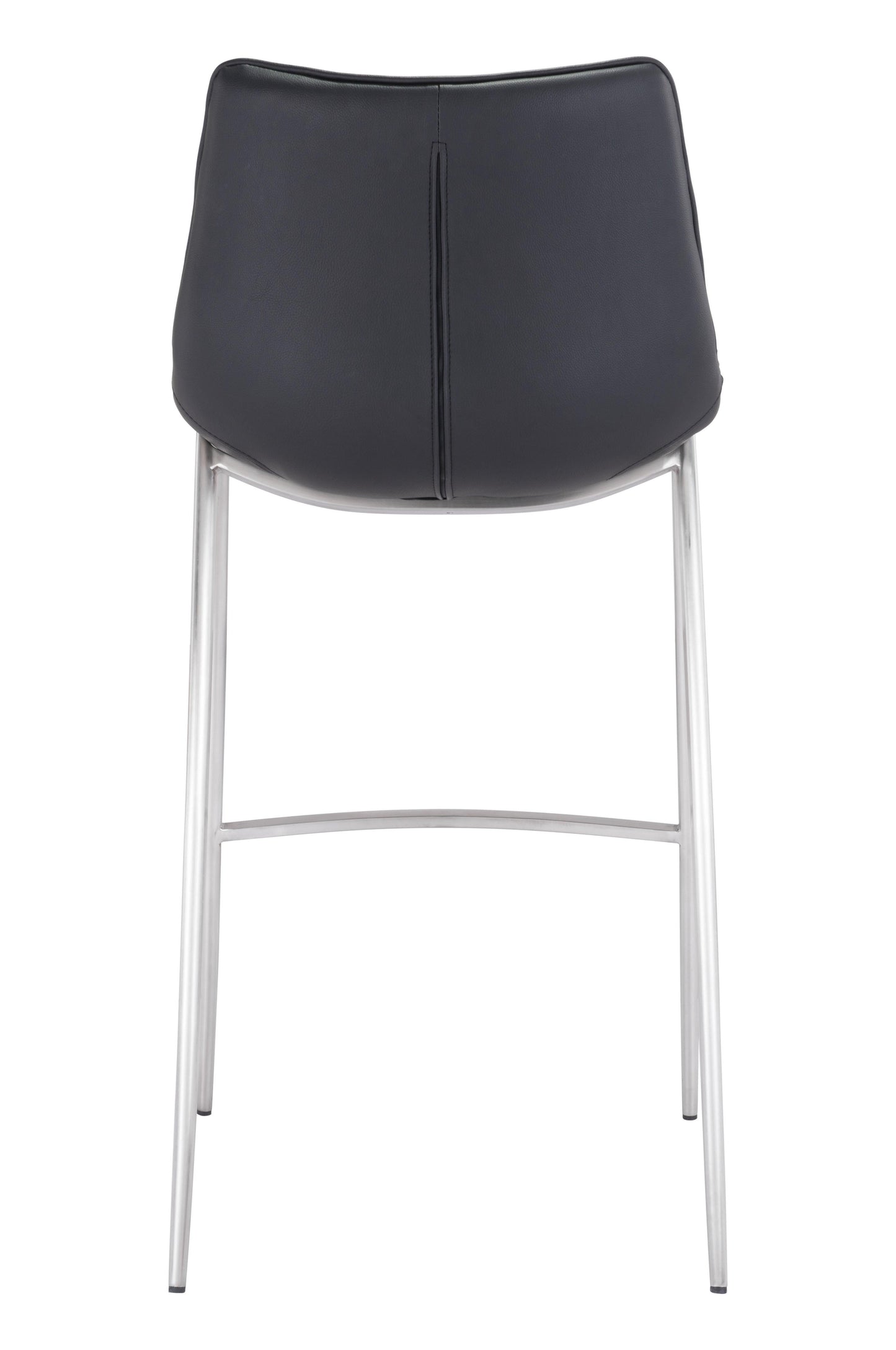 Magnus Barstool (Set of 2) Black & Silver