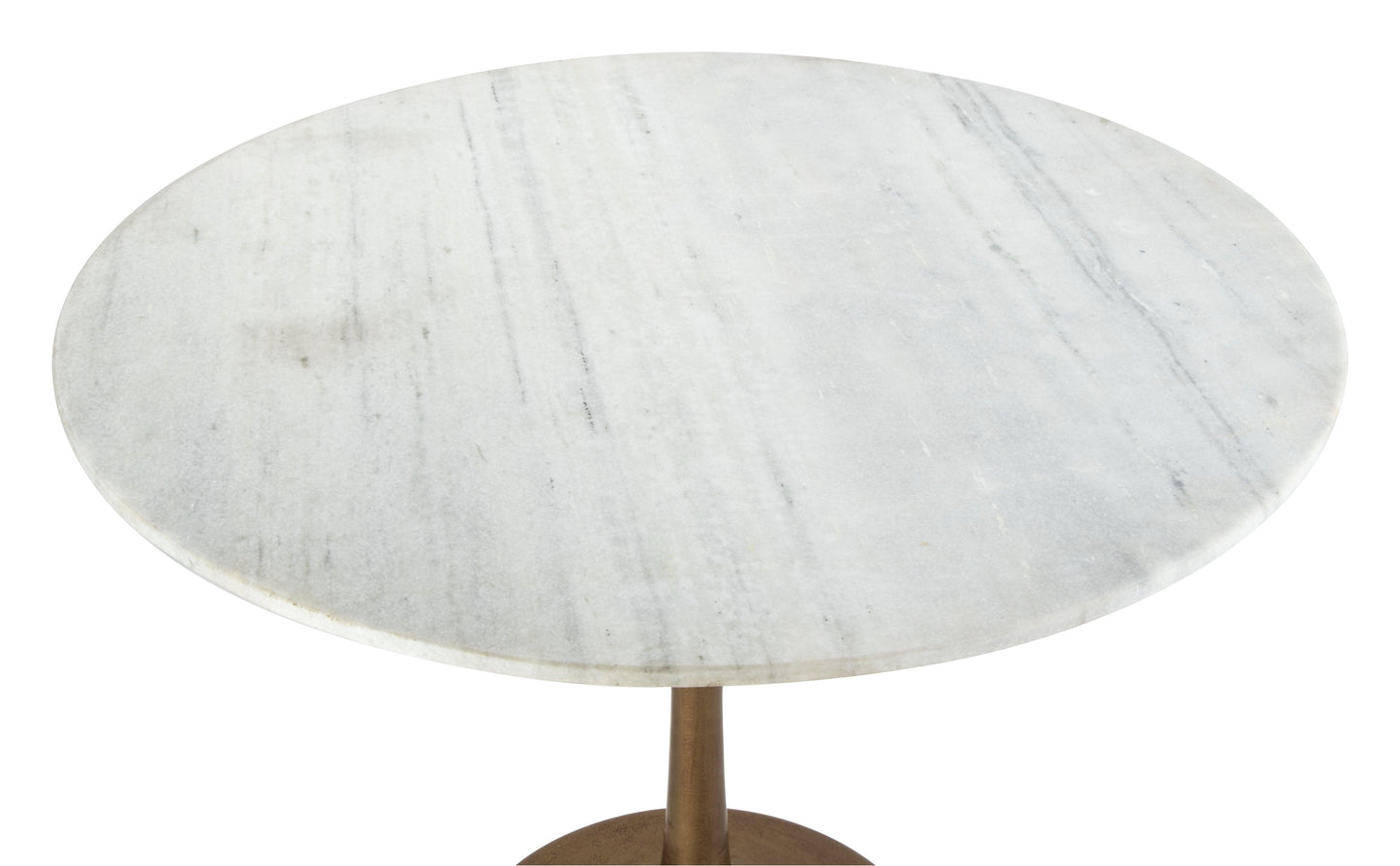 Fullerton Dining Table White & Gold