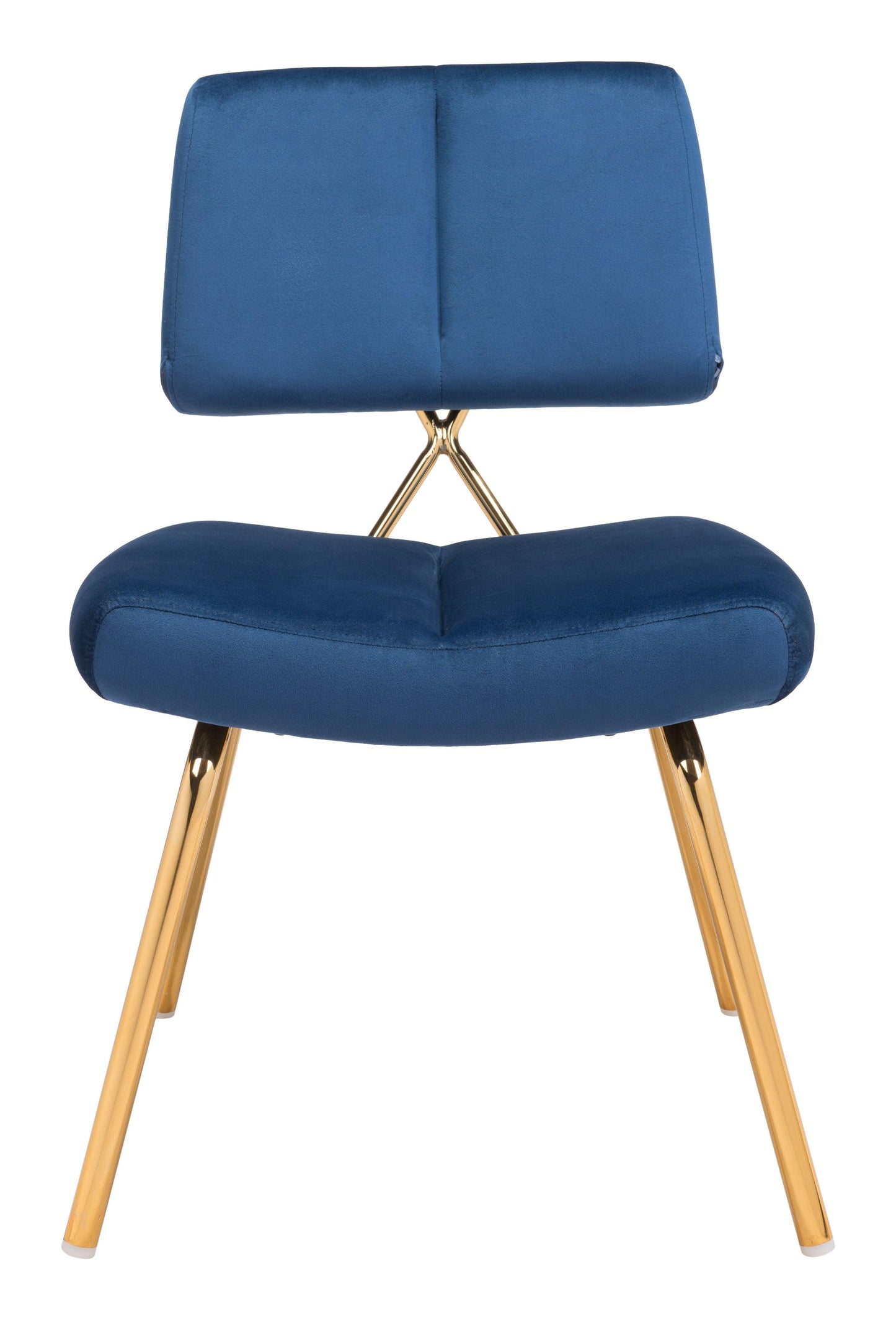 Nicole Accent Chair (Set of 2) Blue & Gold