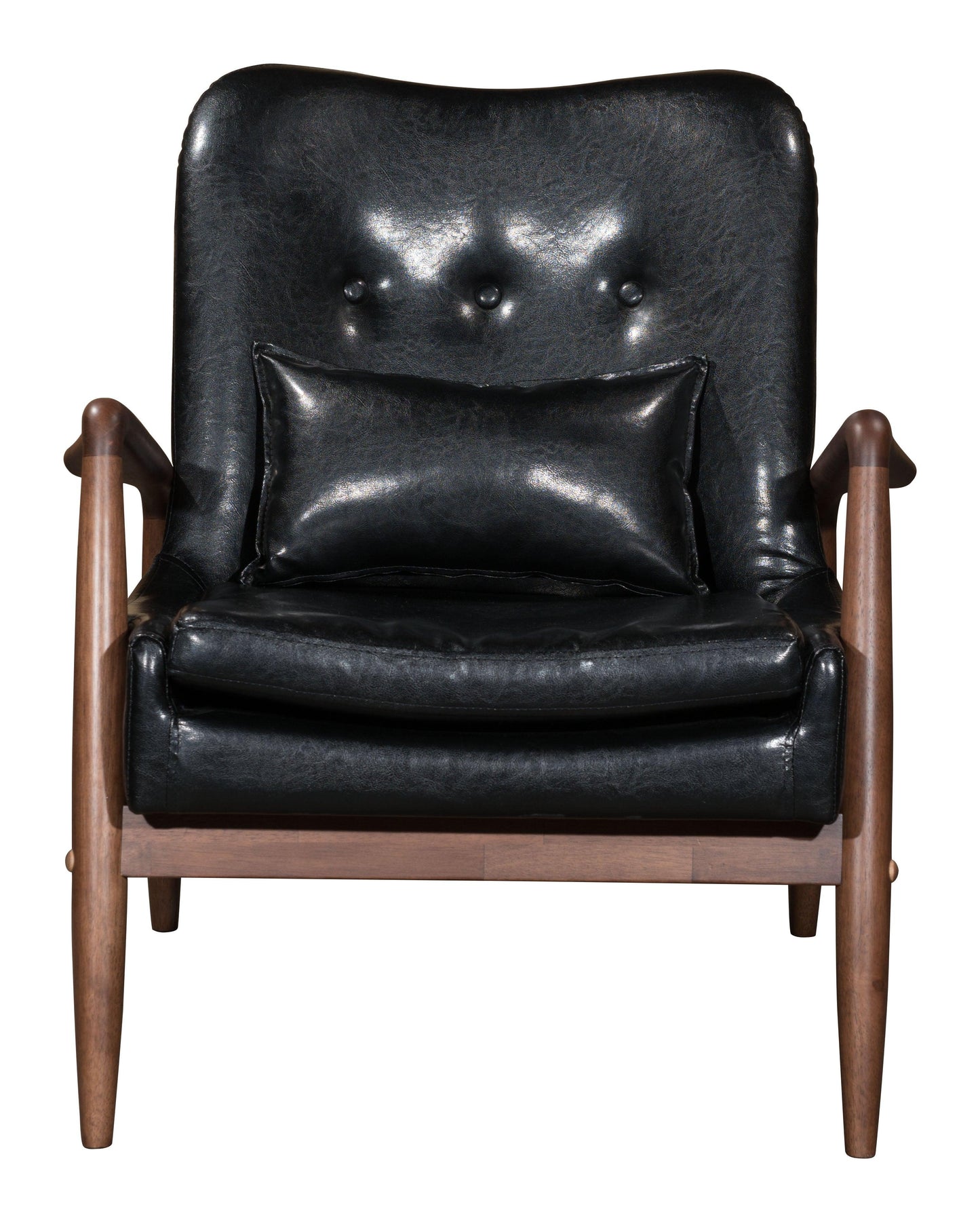 Bully Lounge Chair & Ottoman Black