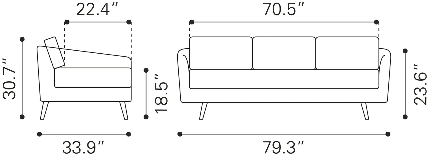 Divinity Sofa Gray