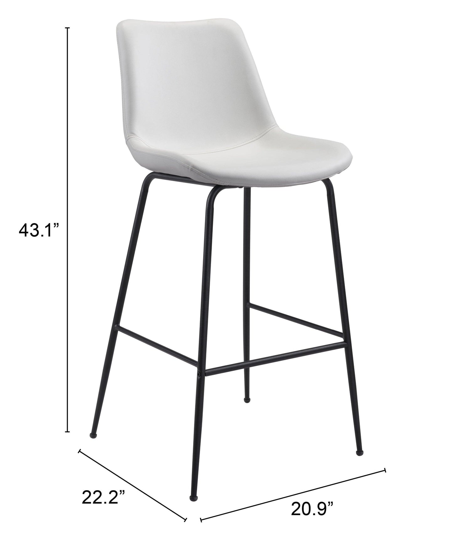 Byron Barstool White