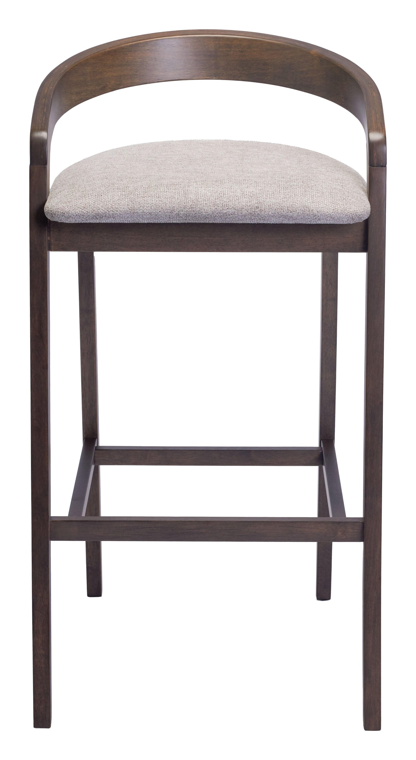 Troy Barstool (Set of 2) Dove Gray & Espresso