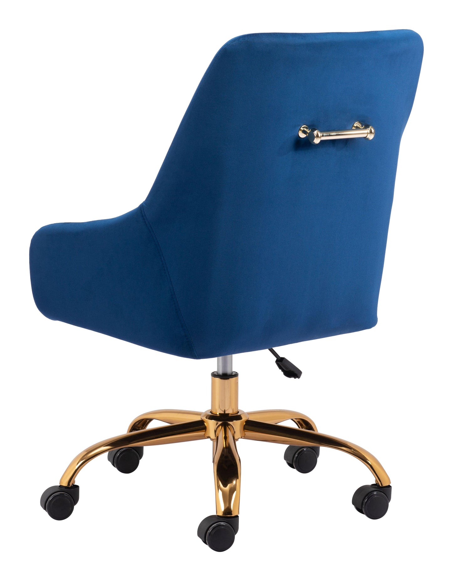 Madelaine Office Chair Navy Blue & Gold