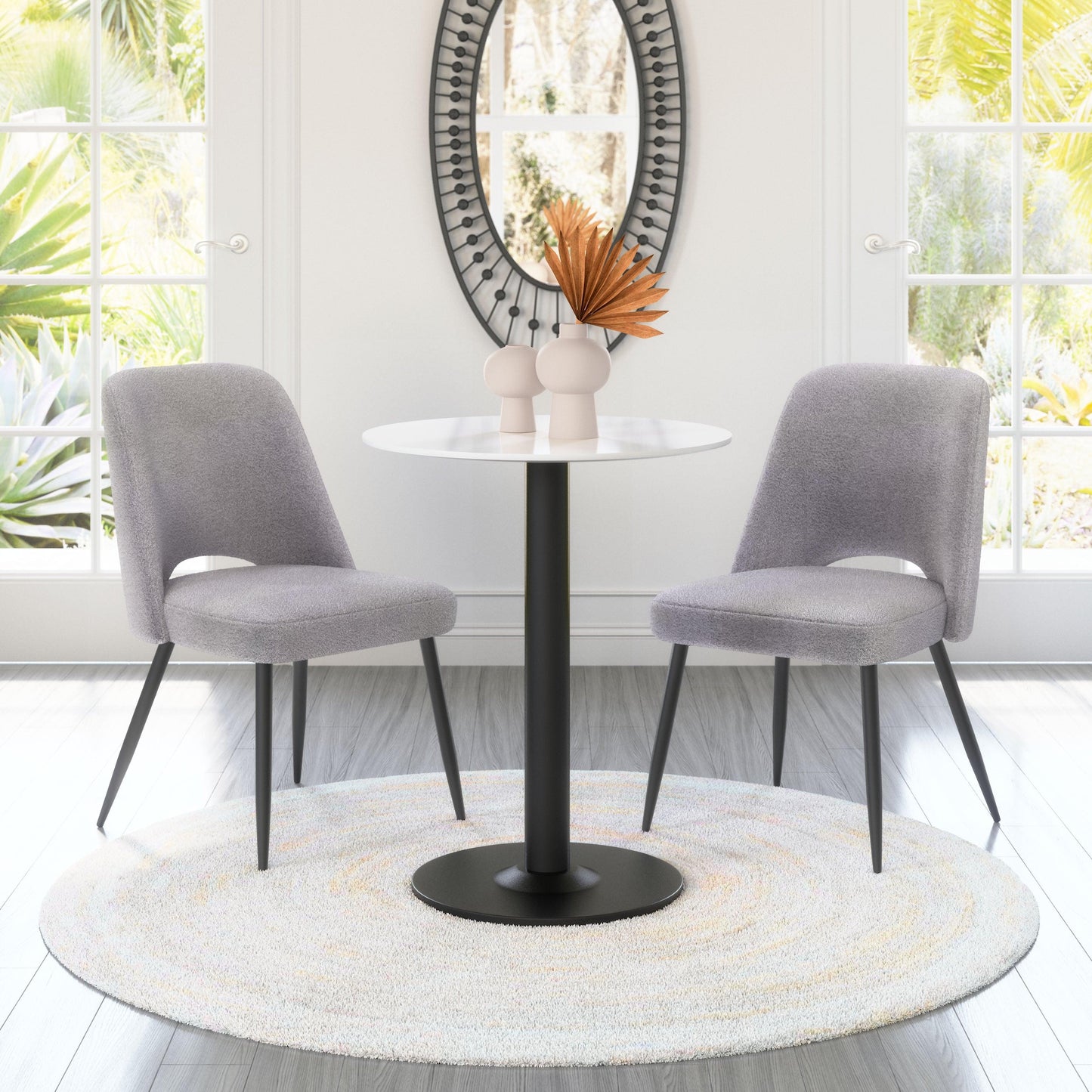 Teddy Dining Chair (Set of 2) Gray