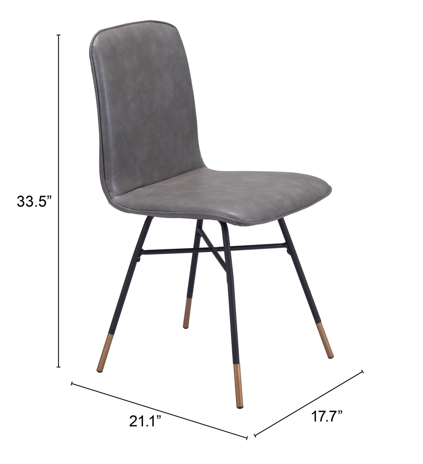 Var Dining Chair (Set of 2) Gray