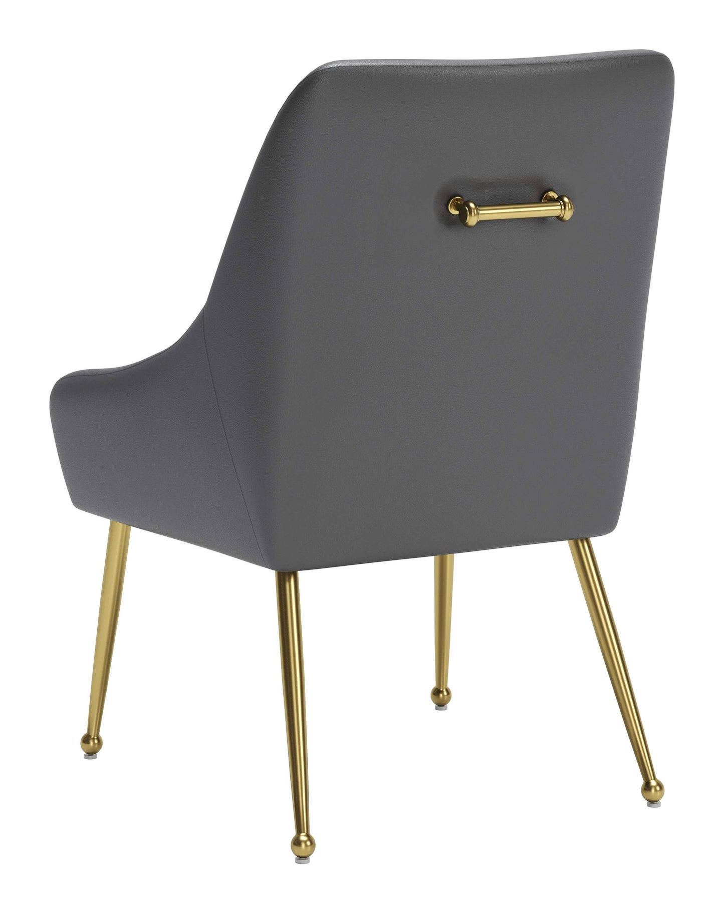 Maxine Dining Chair Gray & Gold