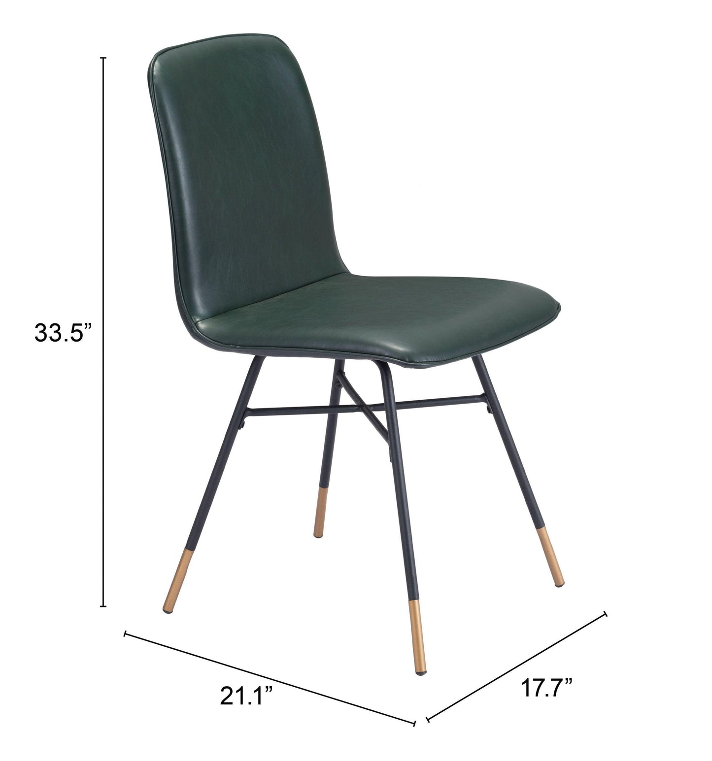 Var Dining Chair (Set of 2) Green