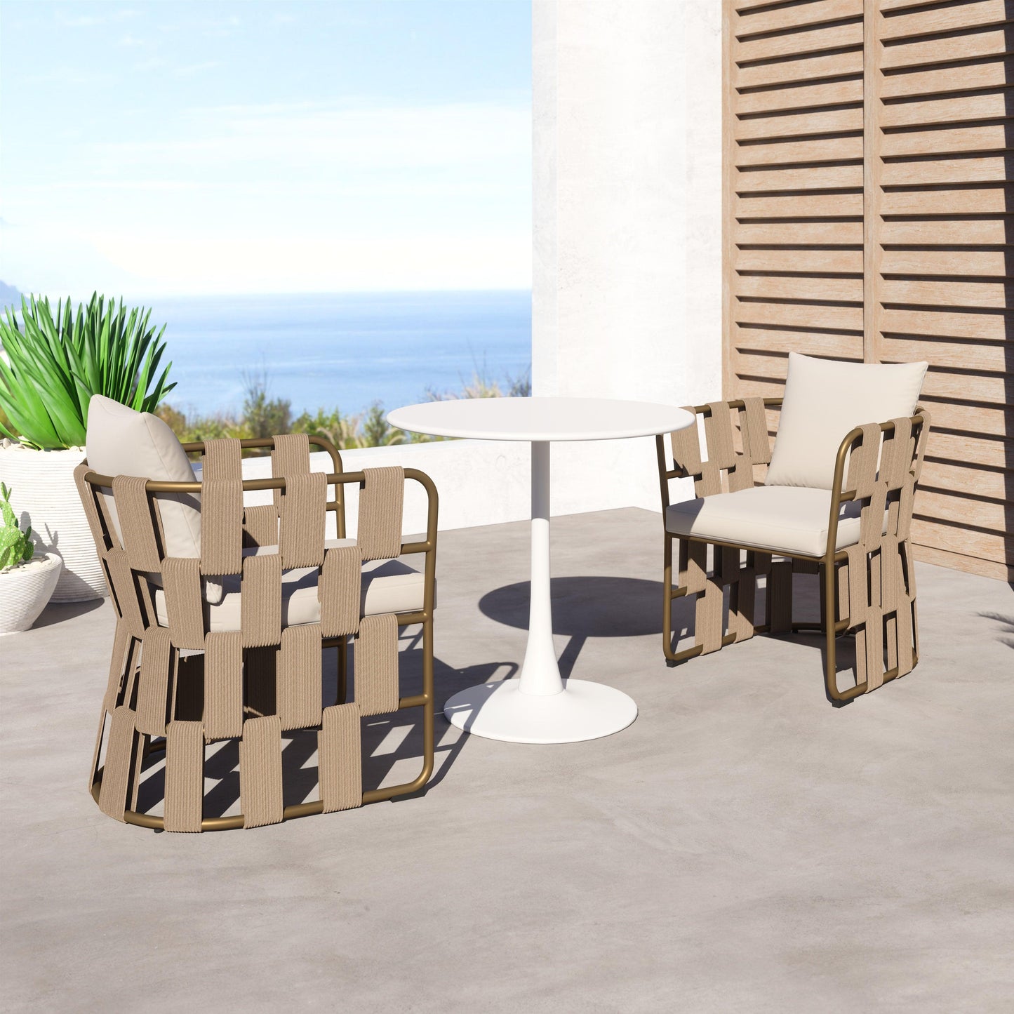 Quadrat Dining Chair White