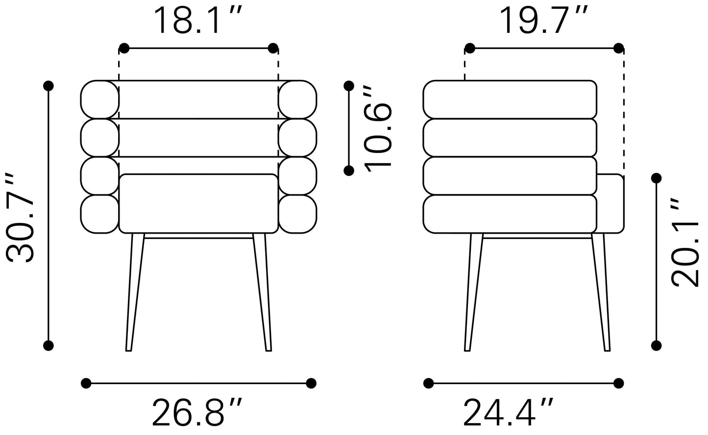 Grena Dining Chair Misty Gray