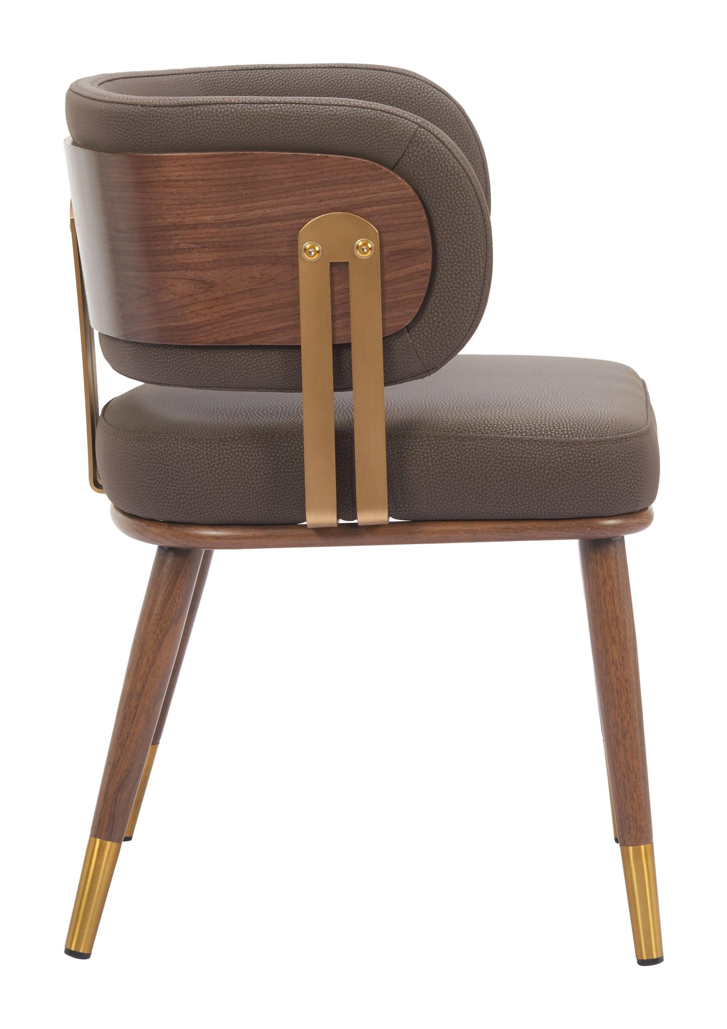 Brew Dining Chair (Set of 2) Brown & Walnut