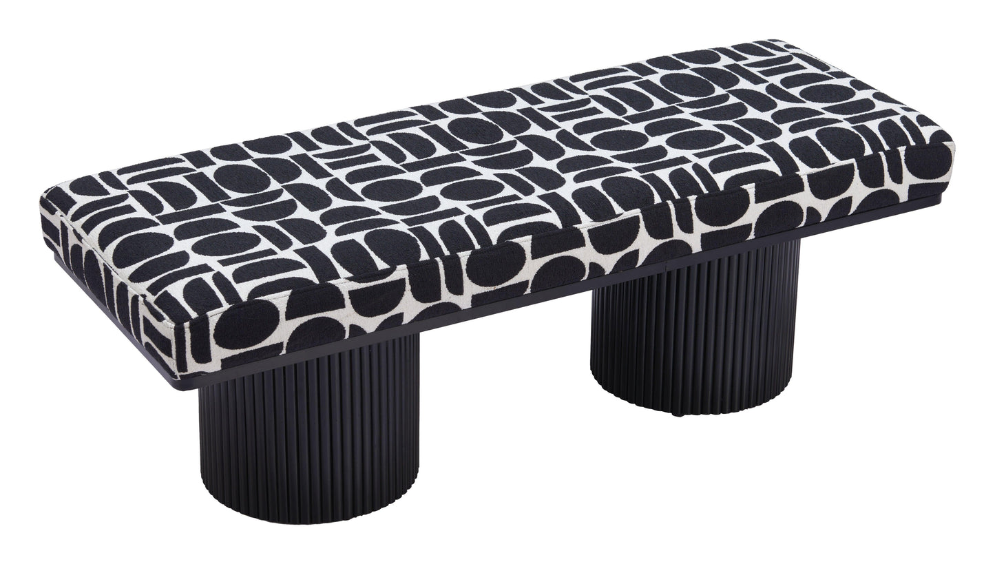 Botoia Bench Black & White