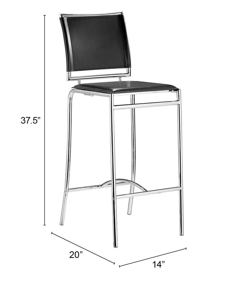 Soar Barstool (Set of 2) Black