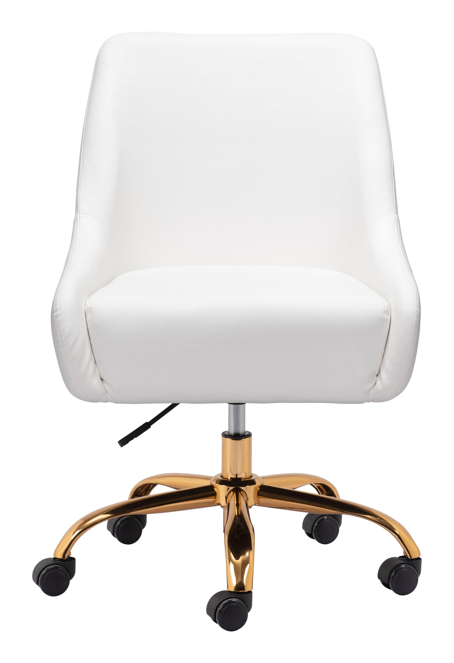 Madelaine Office Chair White & Gold