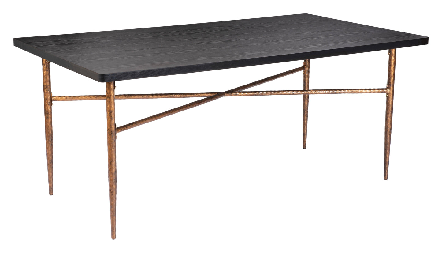 Nida Dining Table Black & Bronze