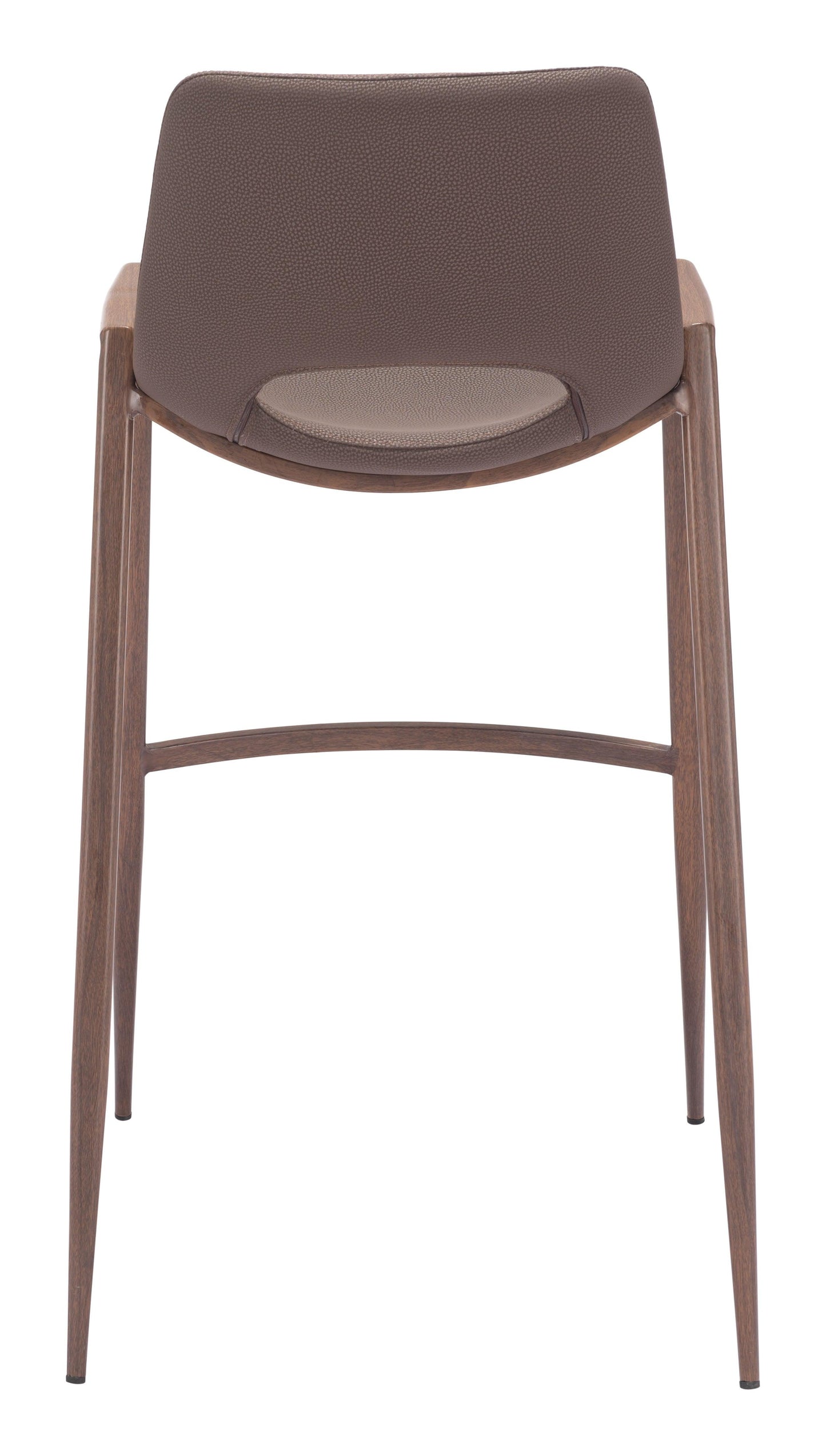 Desi Barstool (Set of 2) Brown & Walnut