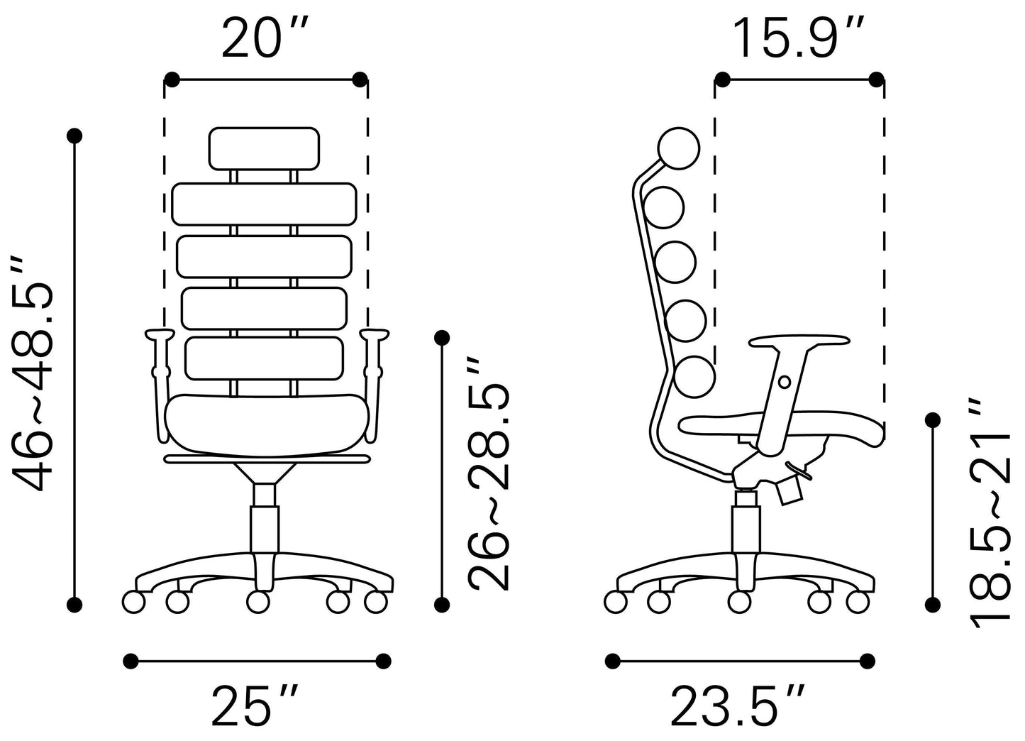 Unico Office Chair Black