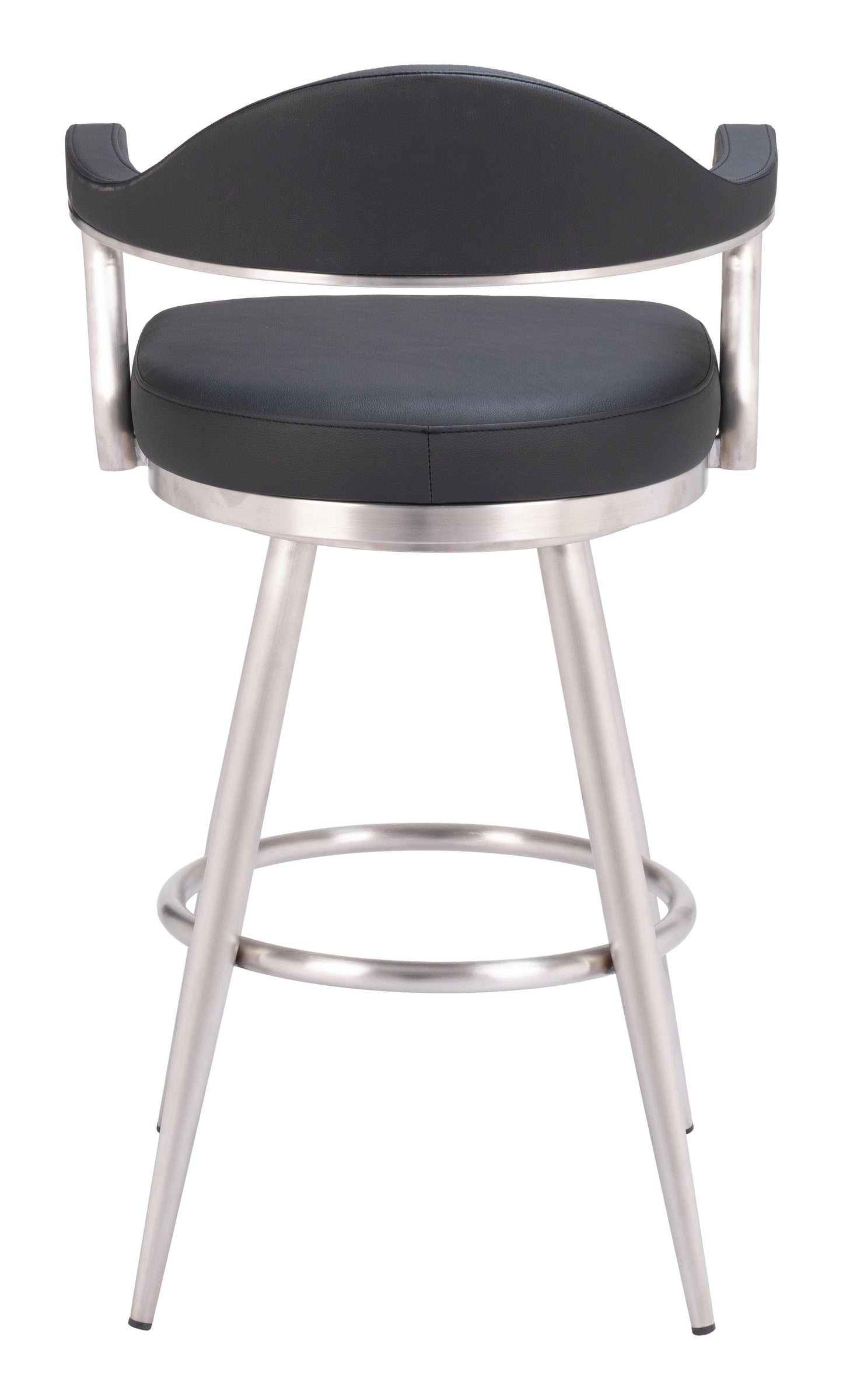 Vagur Swivel Barstool Black