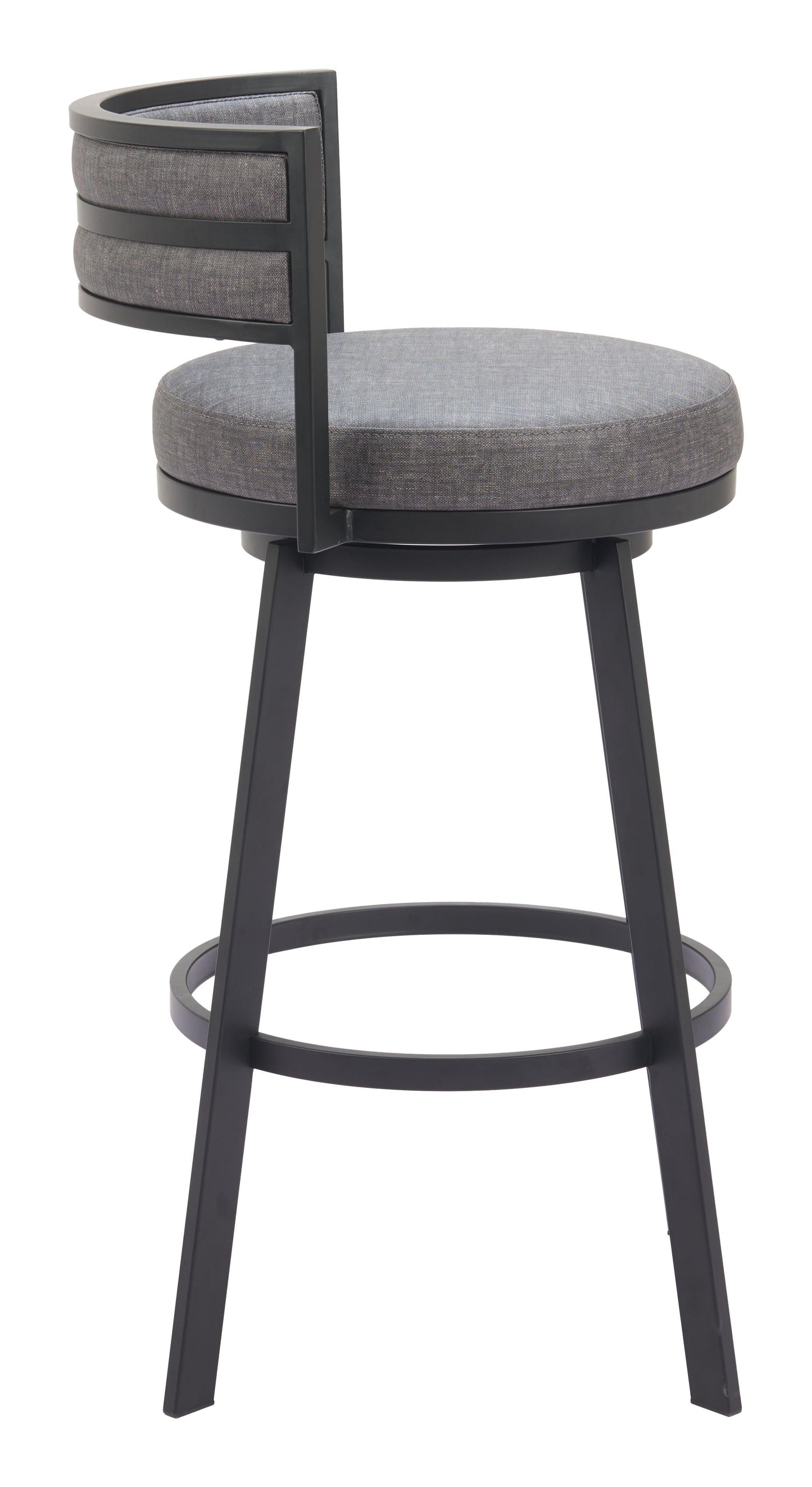 Gimsby Swivel Barstool Gray