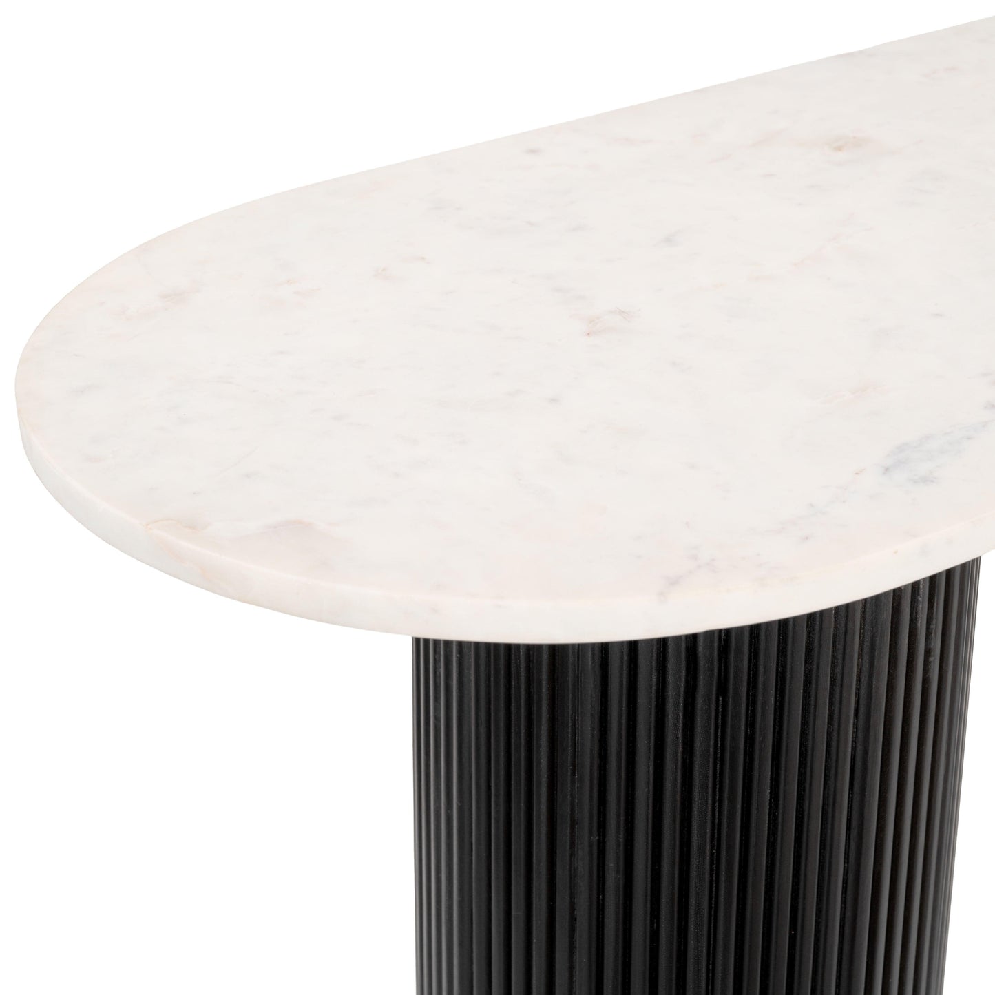 Izola Console Table White & Black