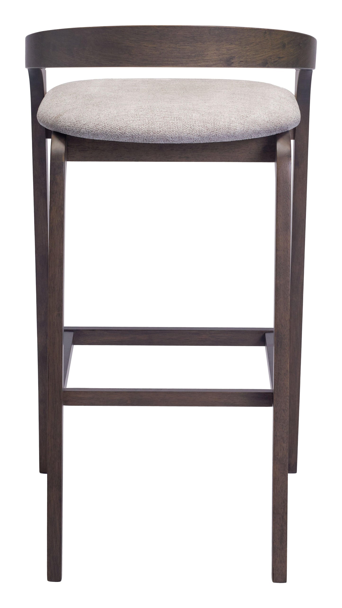 Troy Barstool (Set of 2) Dove Gray & Espresso