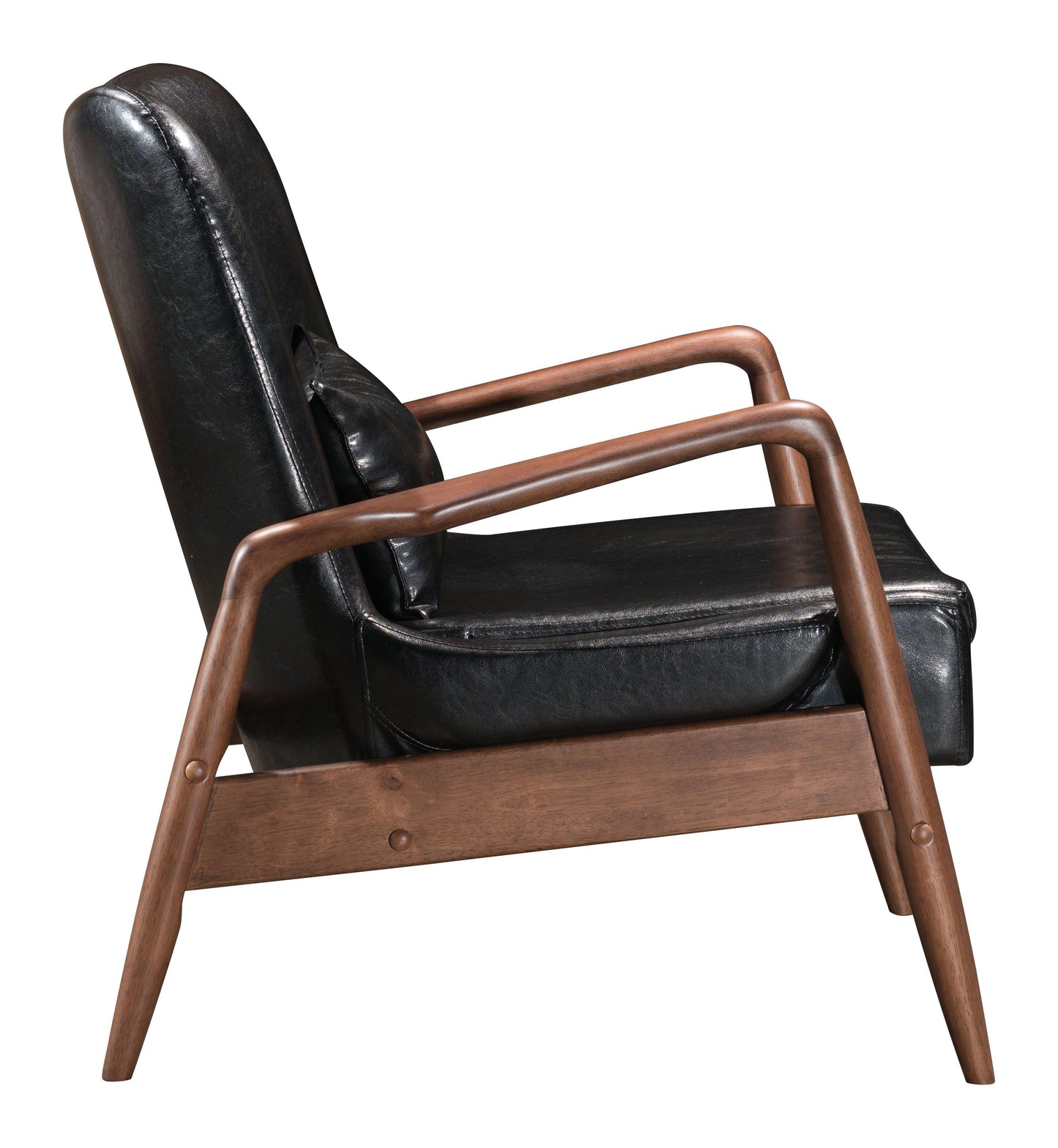 Bully Lounge Chair & Ottoman Black