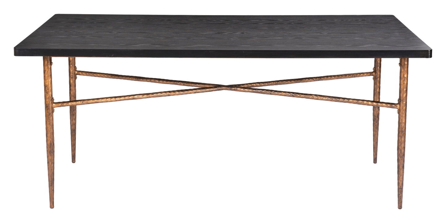 Nida Dining Table Black & Bronze