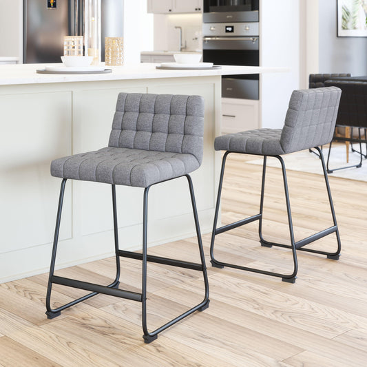 Pago Counter Stool (Set of 2) Gray