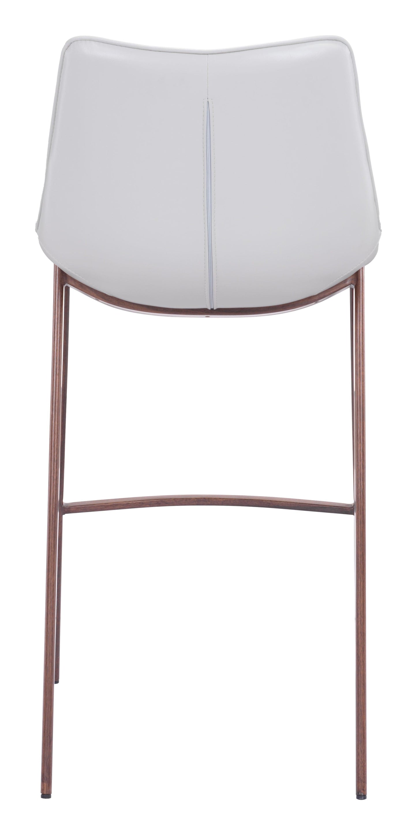 Magnus Barstool (Set of 2) White & Walnut