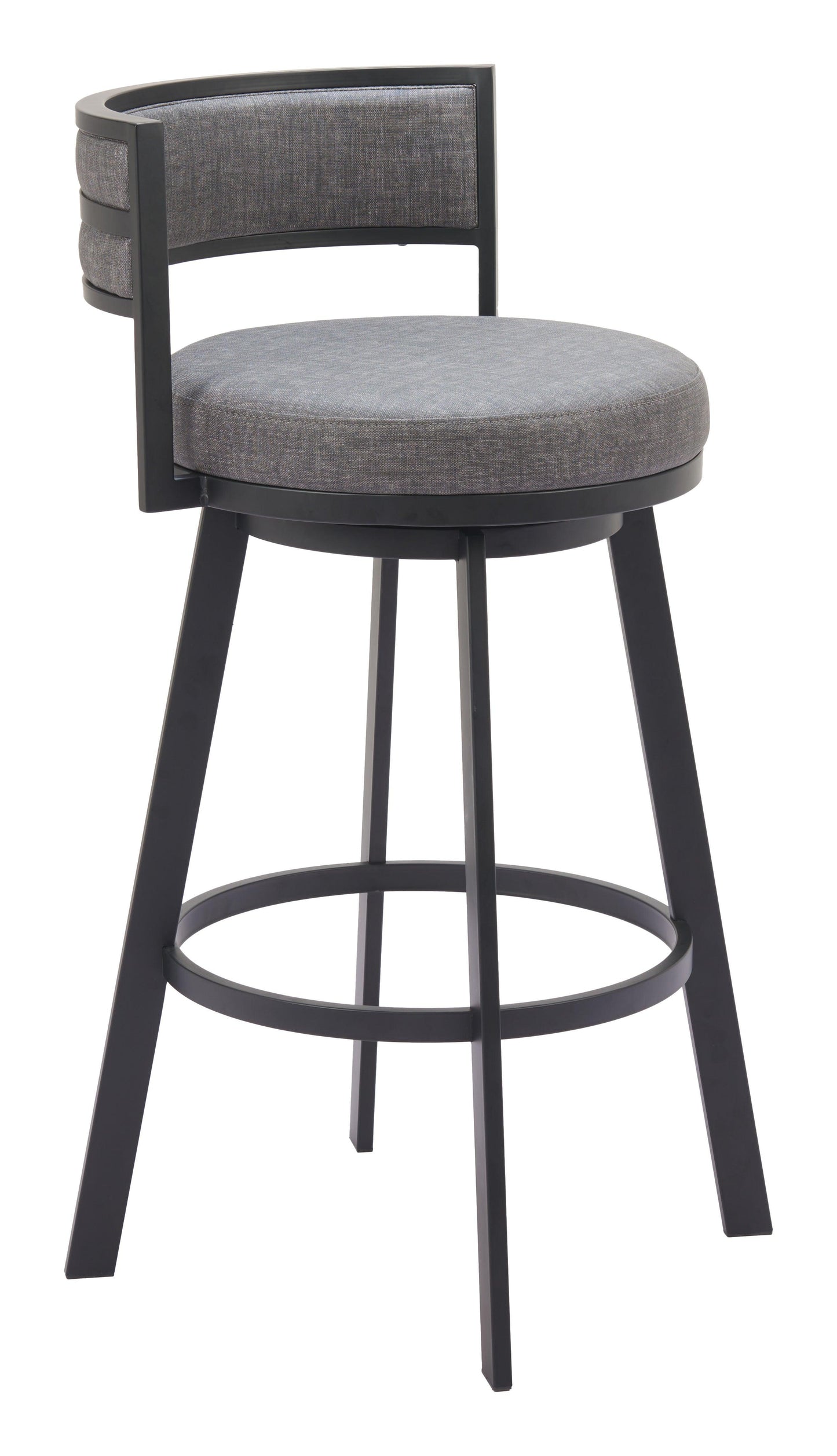 Gimsby Swivel Barstool Gray