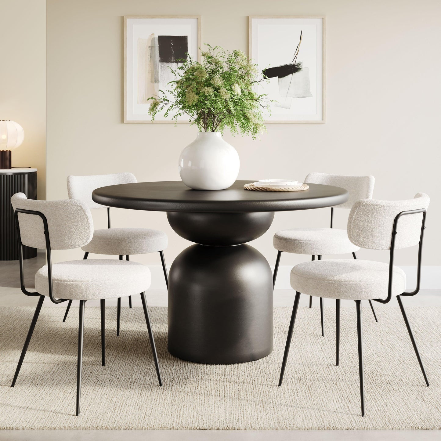 Hals Dining Table Black