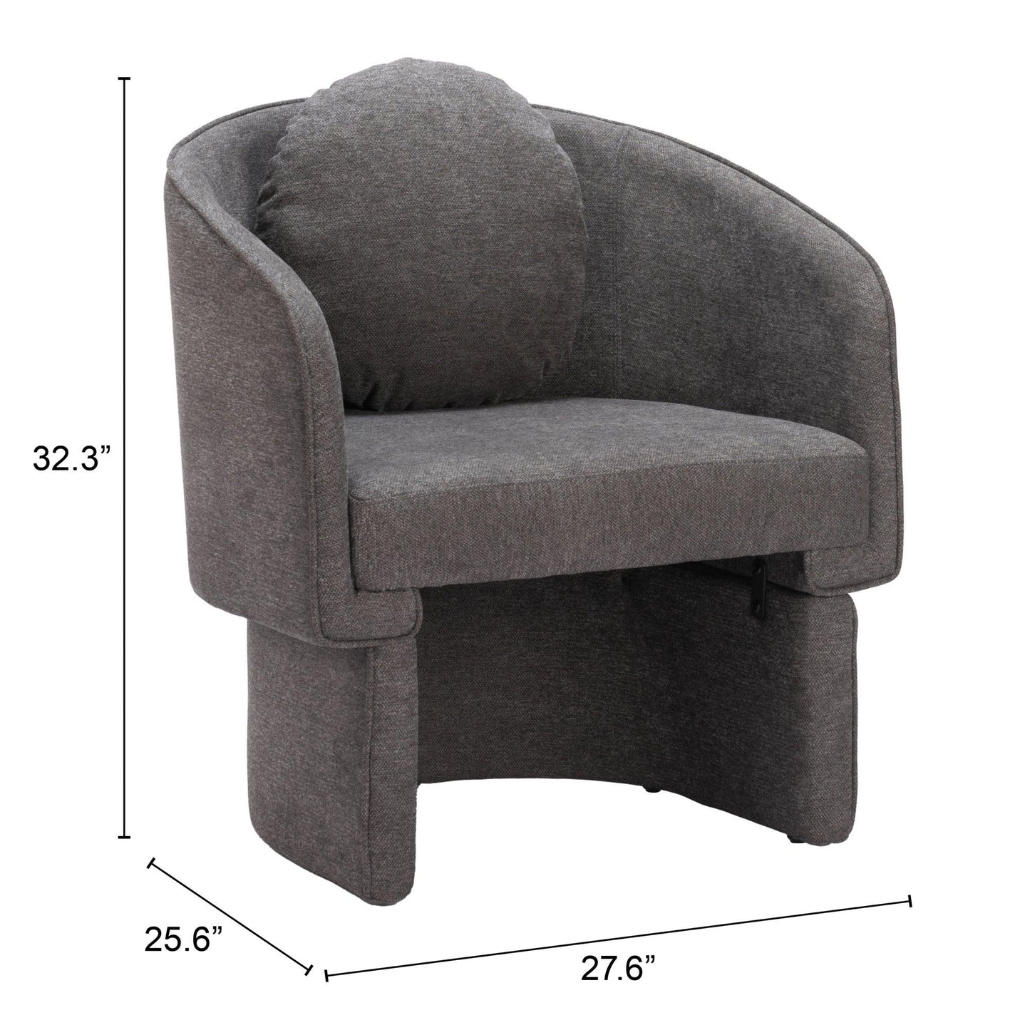 Olya Accent Chair Truffle Gray