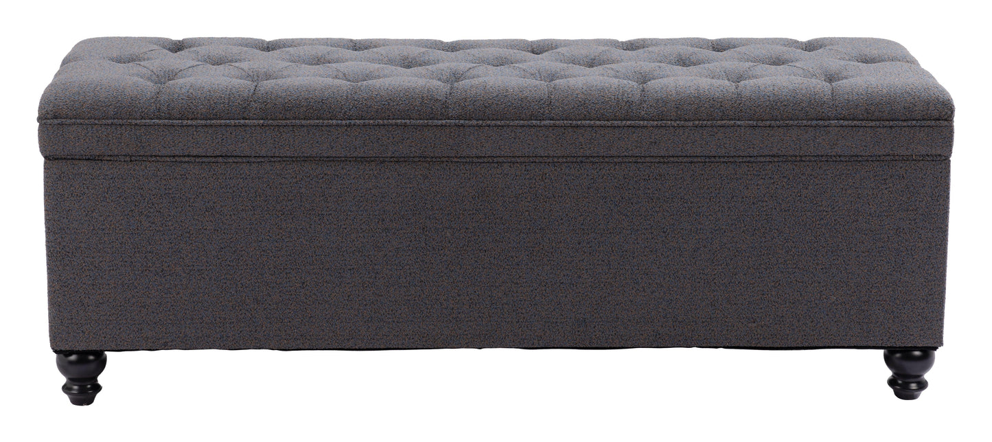 Halifax Storage Bench Gravel Gray