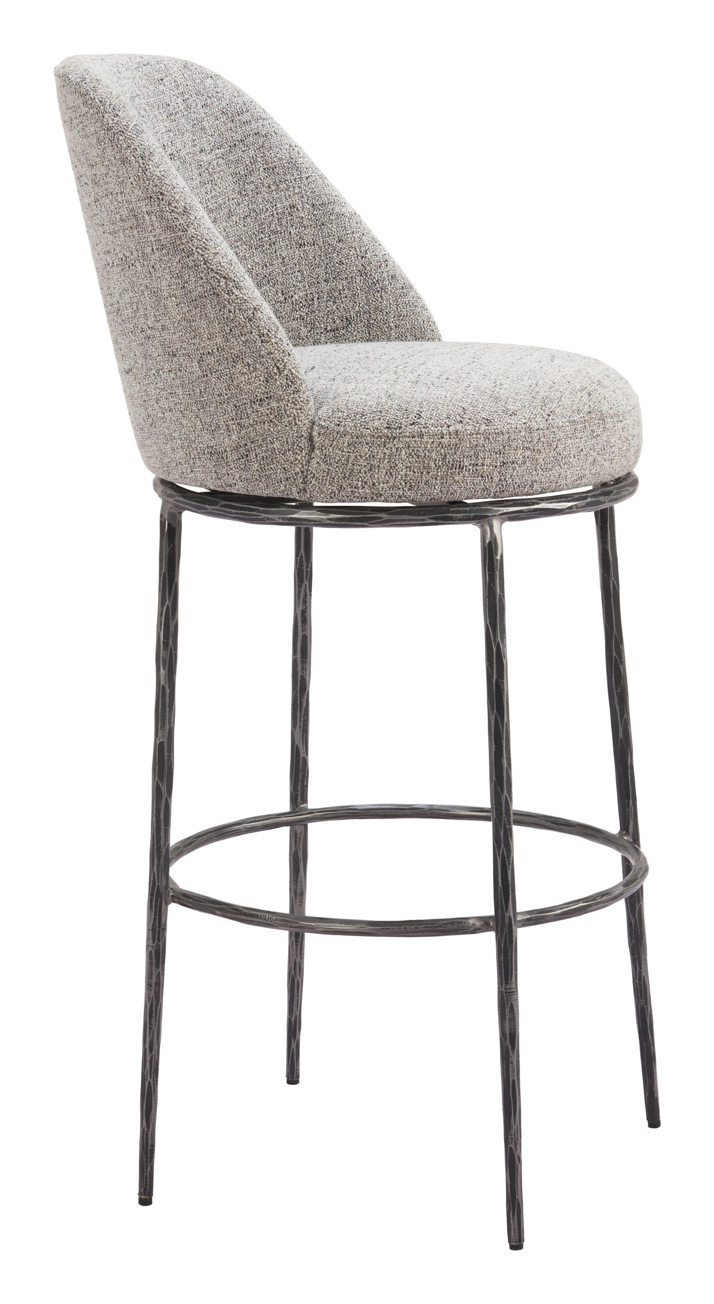 Nordhavn Swivel Barstool Gray