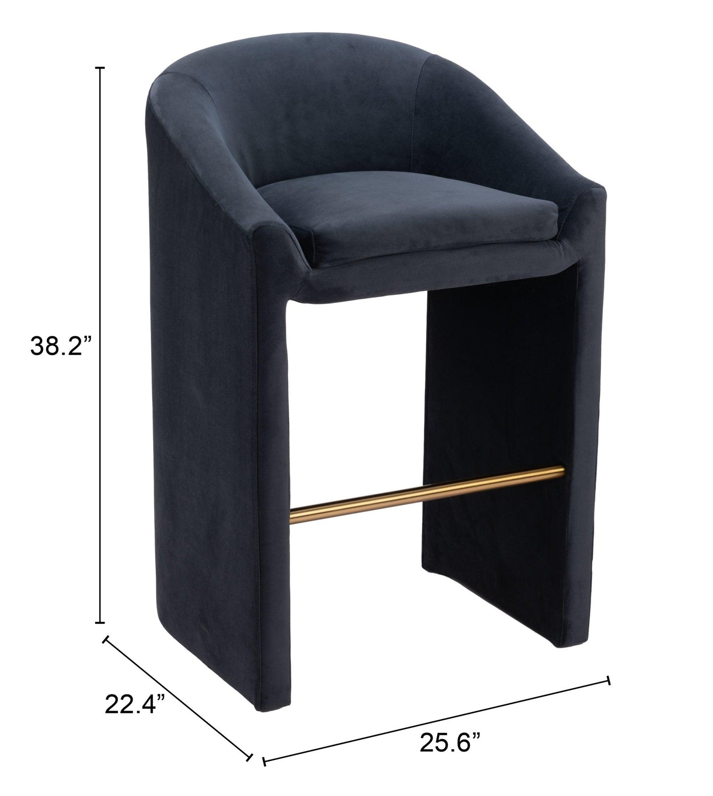 Emas Barstool Midnight Gray