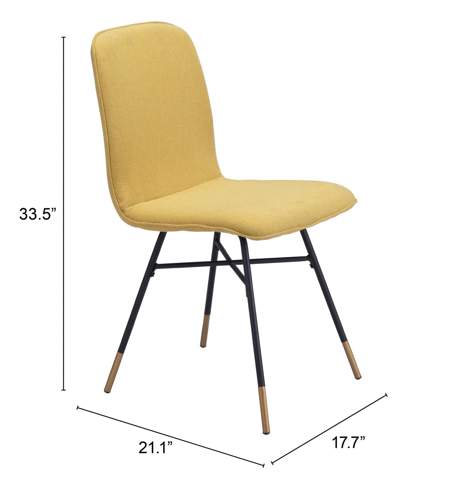 Var Dining Chair (Set of 2) Yellow