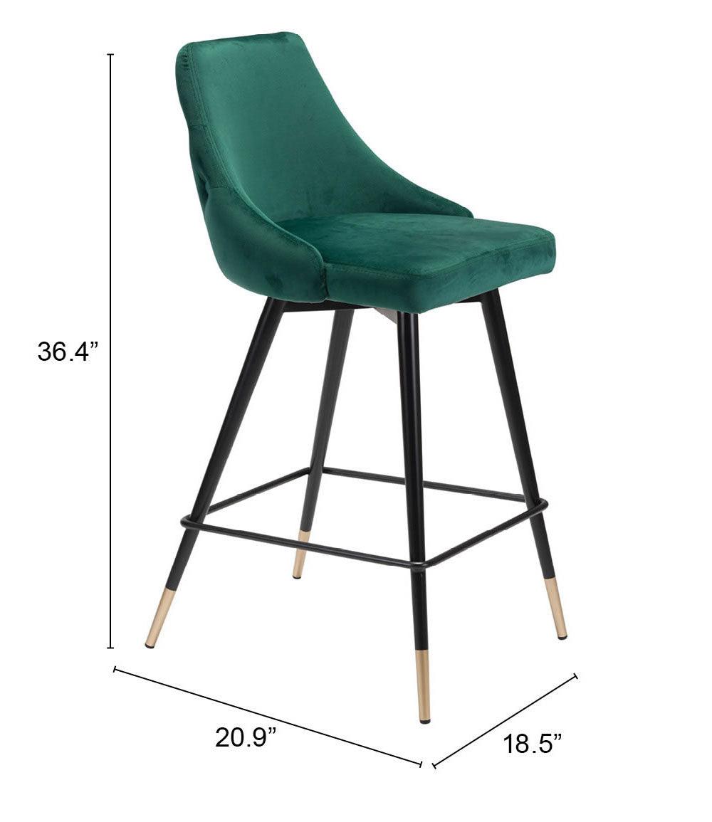 Piccolo Counter Stool Green