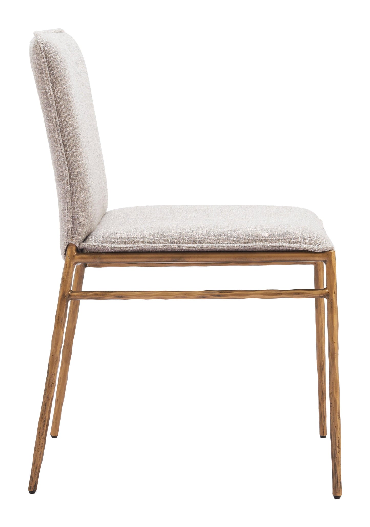 Nordvest Dining Chair Beige & Gold