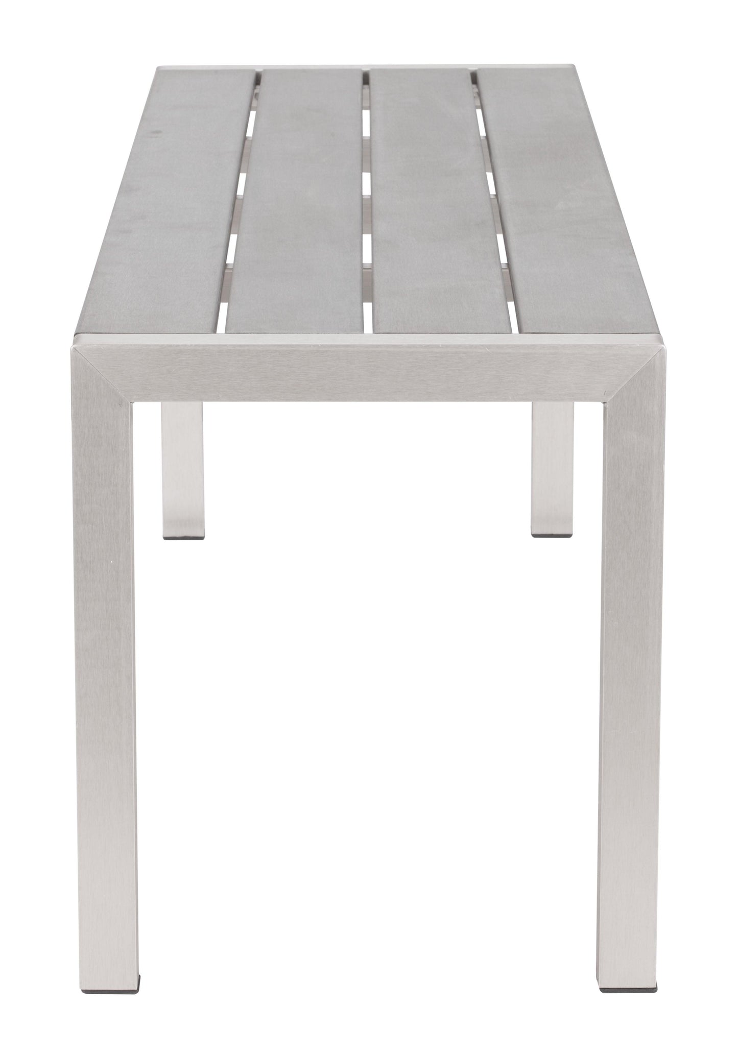 Metropolitan Double Bench Gray & Silver