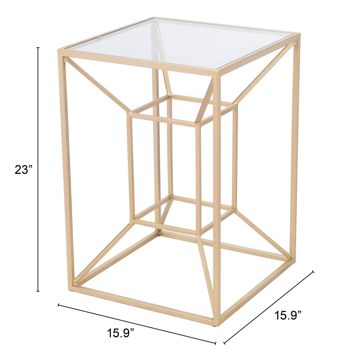 Canyon Side Table Gold