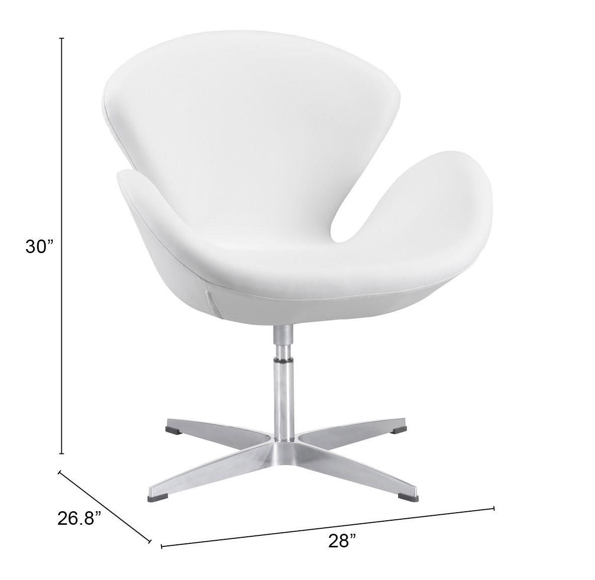 Pori Accent Chair White