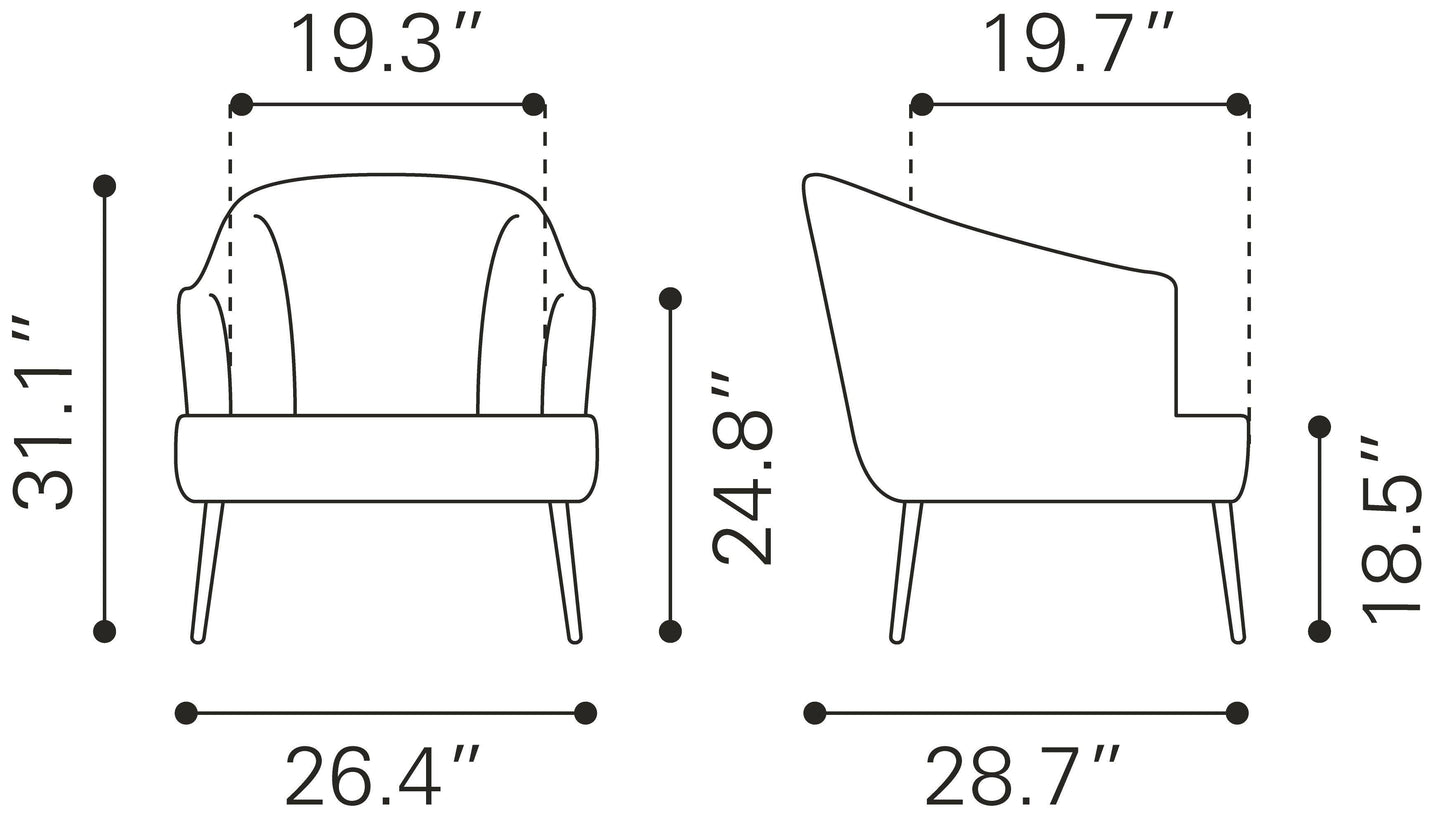 Ranier Accent Chair Yellow