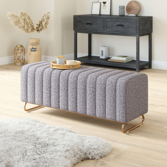 Pender Bench Stone Gray