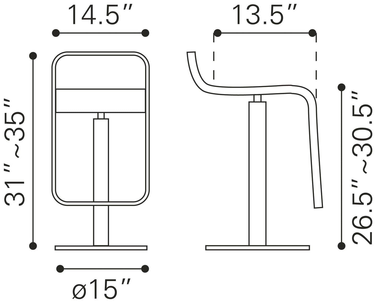 Equino Barstool White