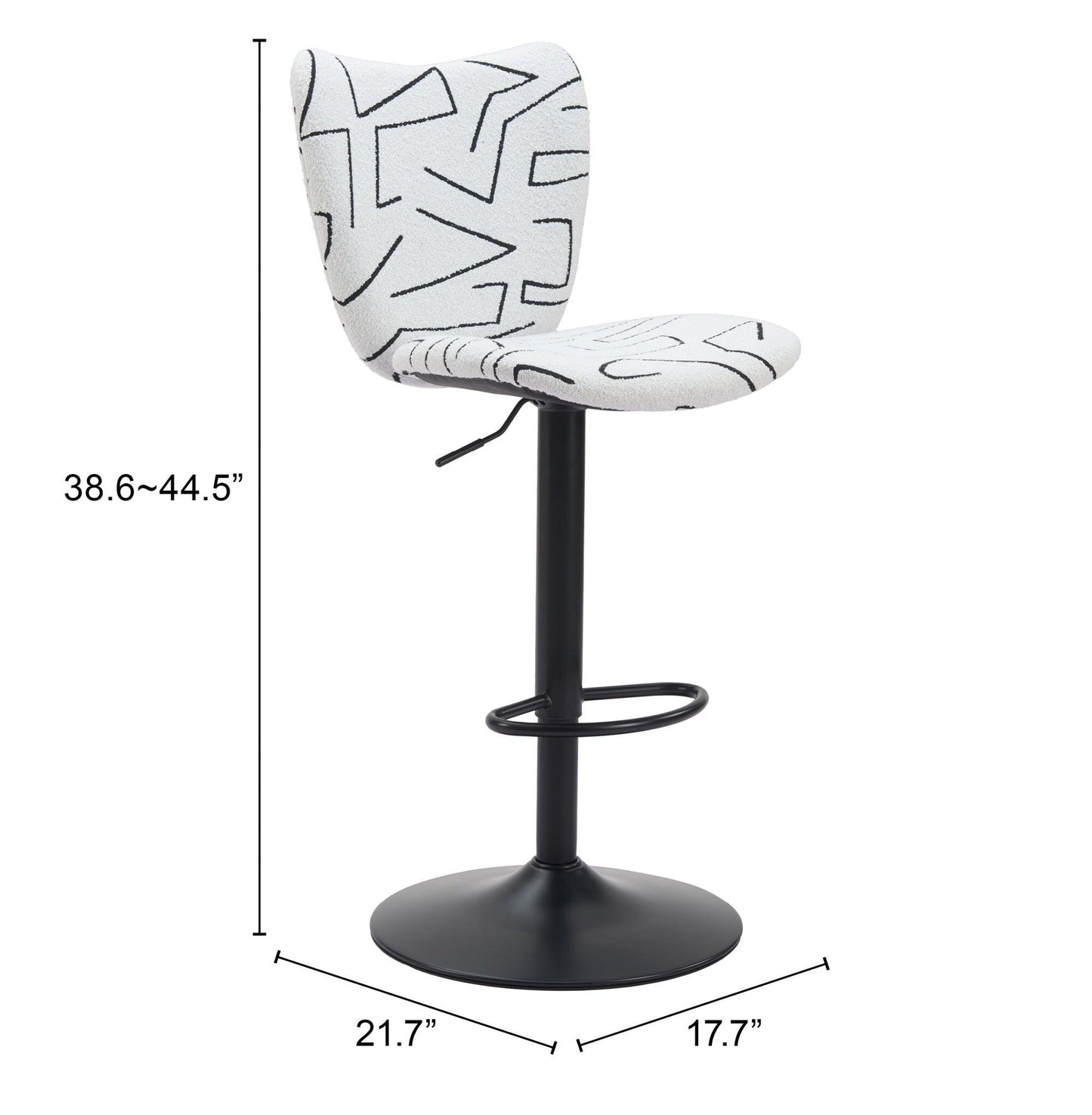 Elevate Barstool (Set of 2) White