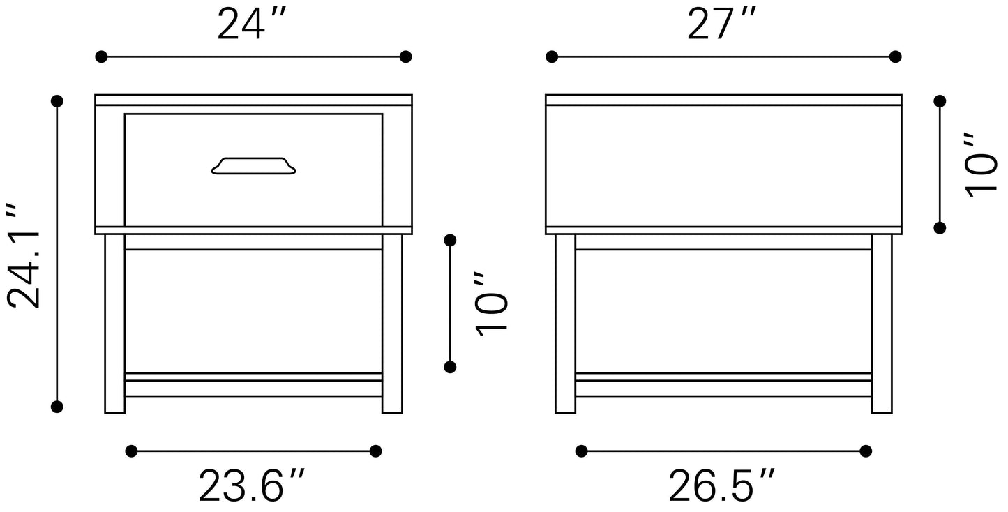 Surat Side Table Black