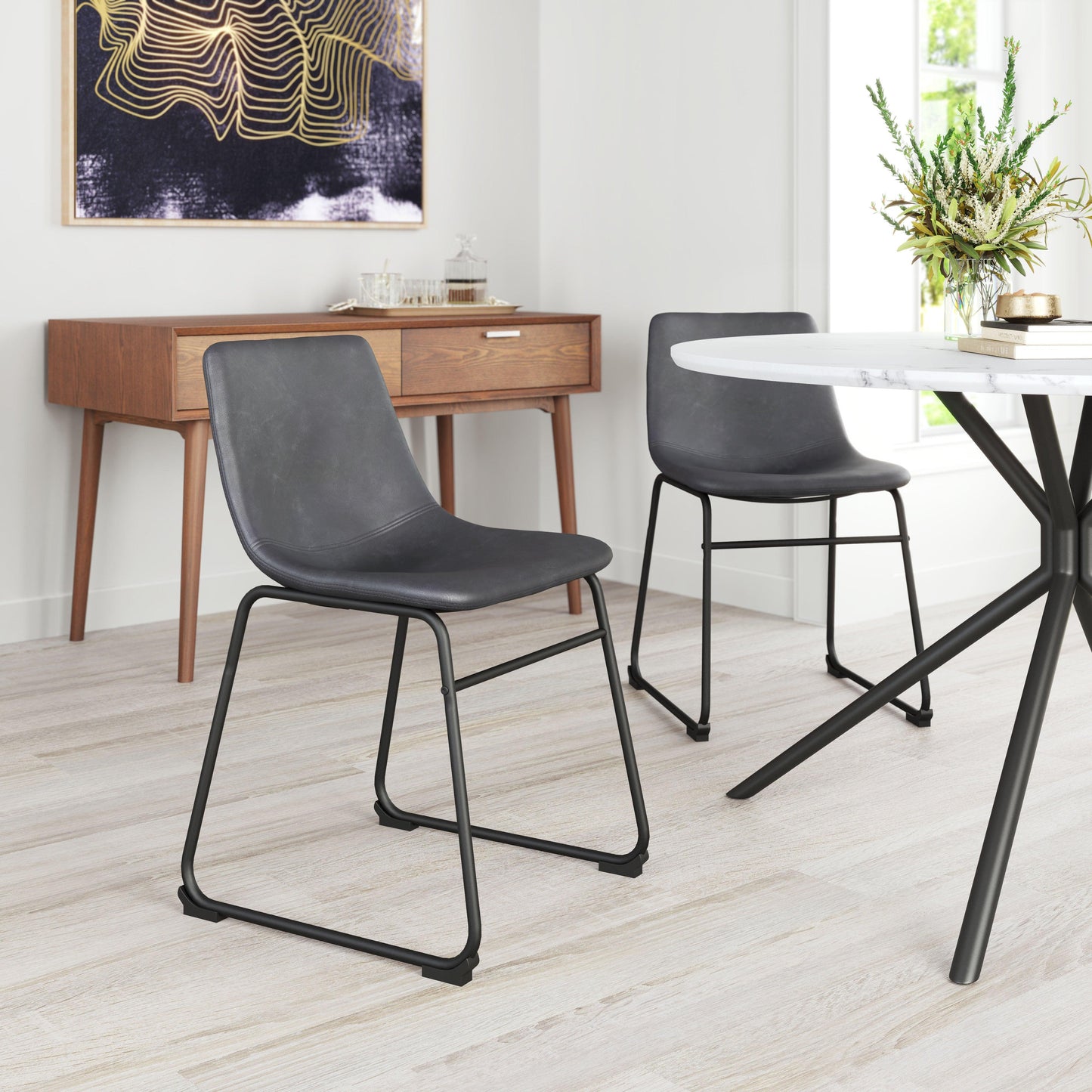 Smart Dining Chair (Set of 2) Charcoal