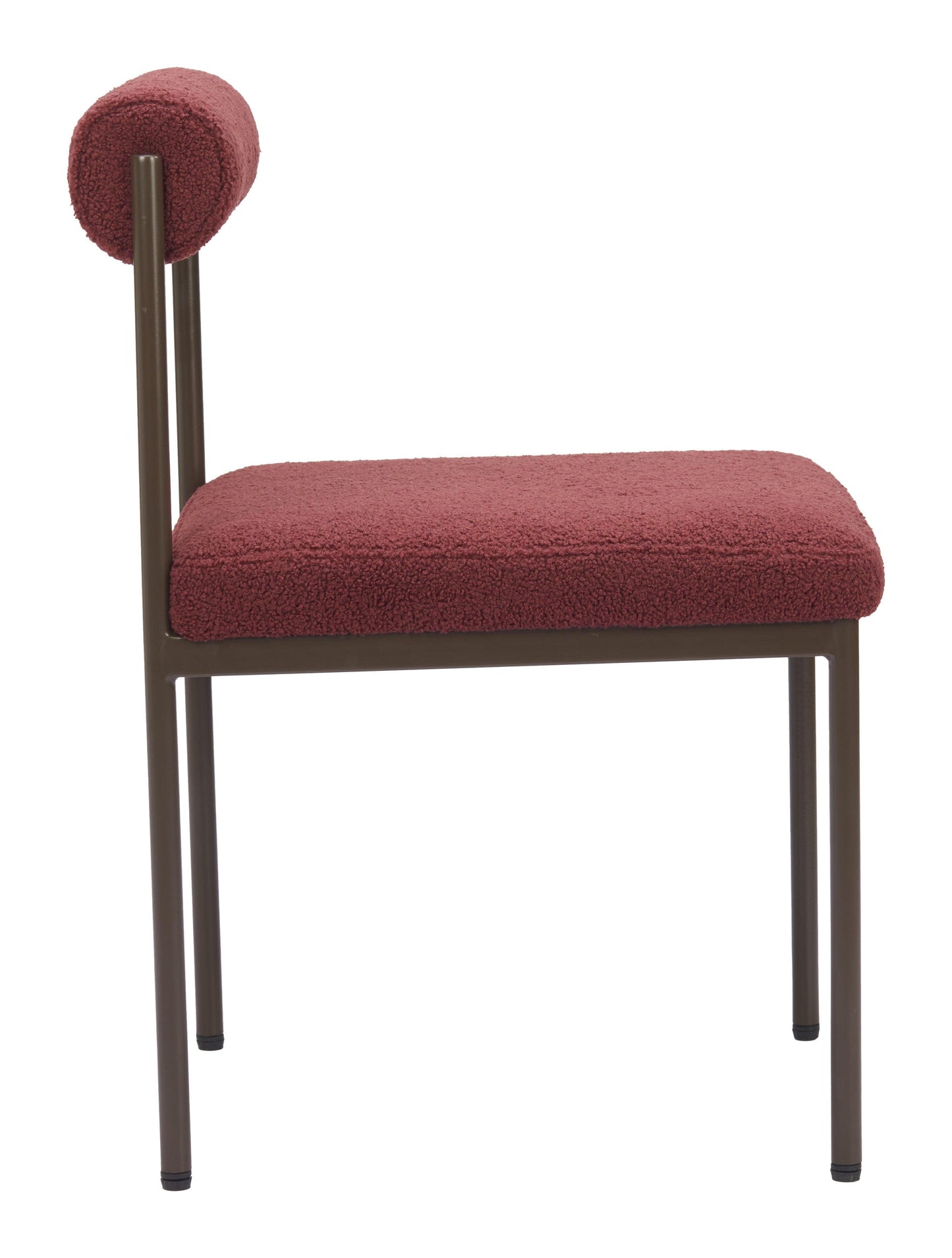 Livorno Dining Chair Red & Bronze