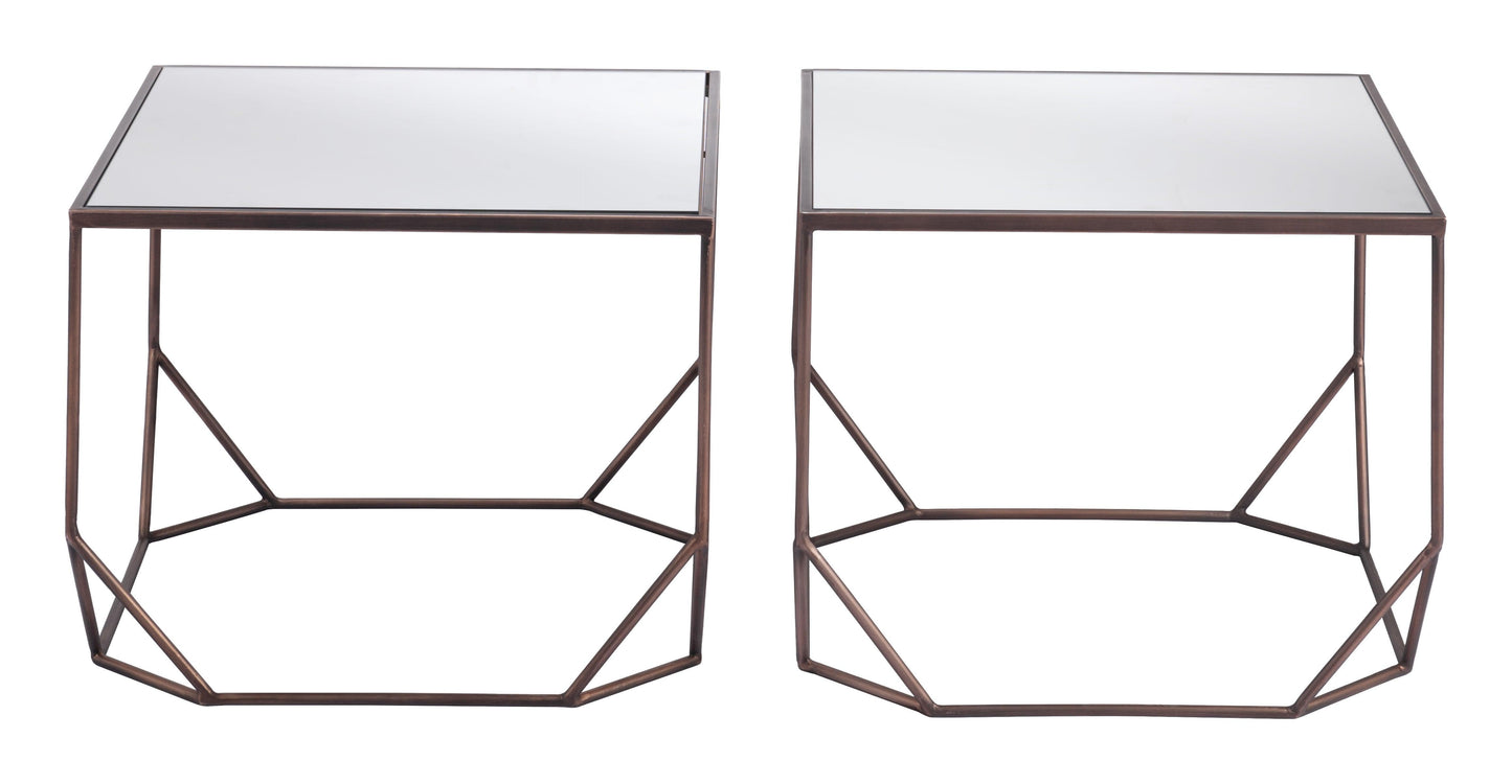 Arzon Coffee Table Set (2-Piece) Bronze